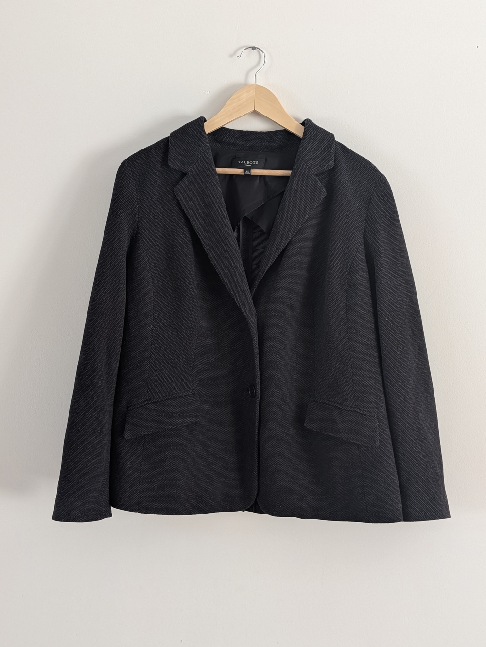 Talbots Textured Notch-Collar Blazer - 2X